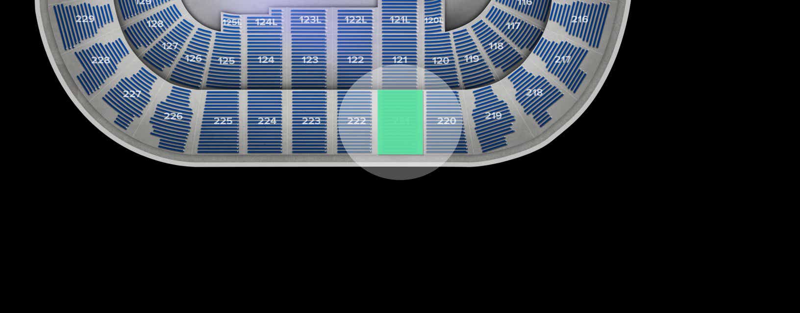 Seat view from Upper