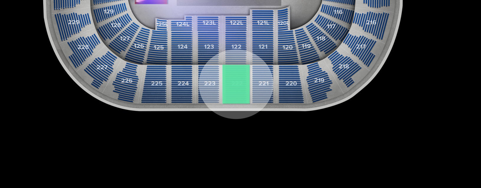 Seat view from Upper