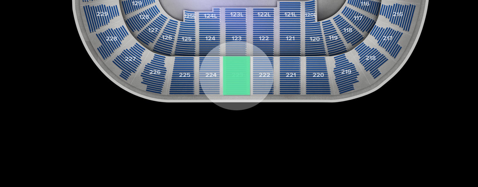Seat view from Upper