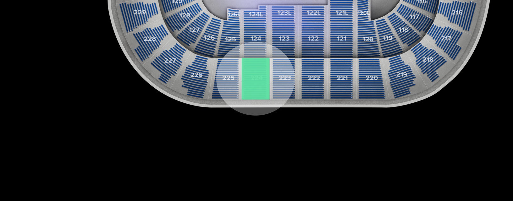 Seat view from Upper
