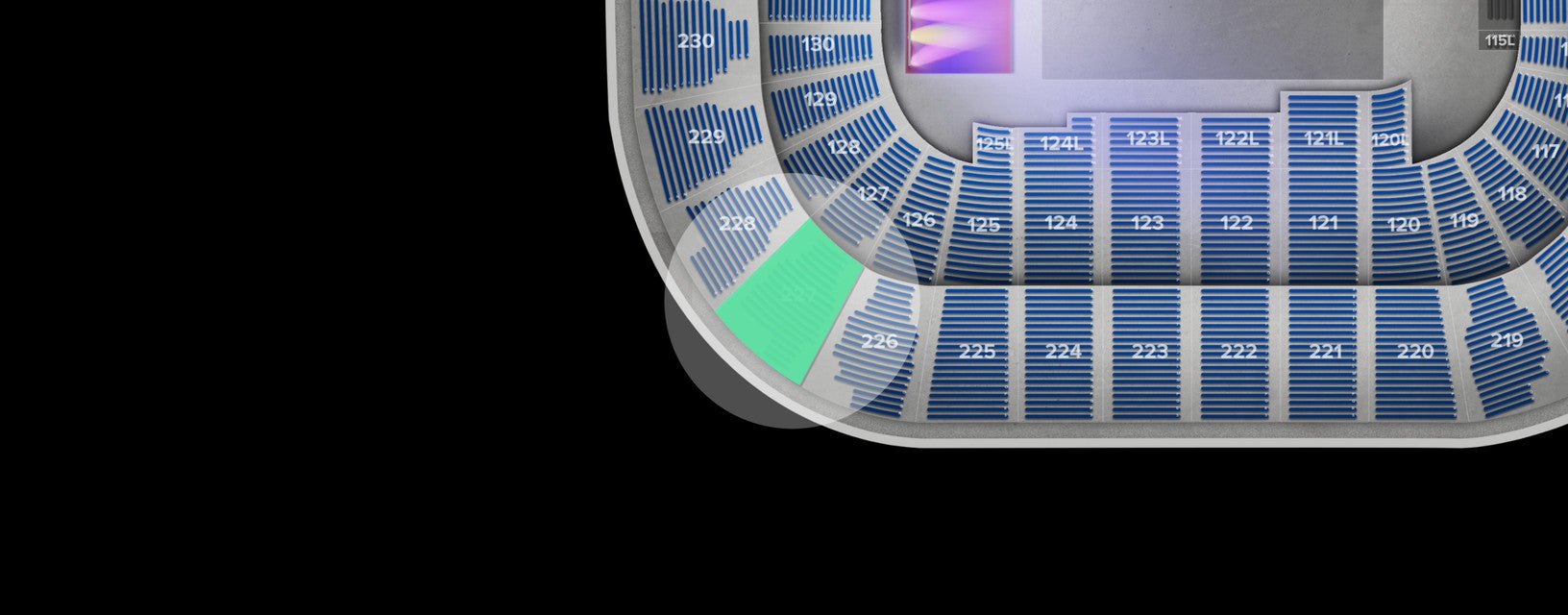 Seat view from Upper