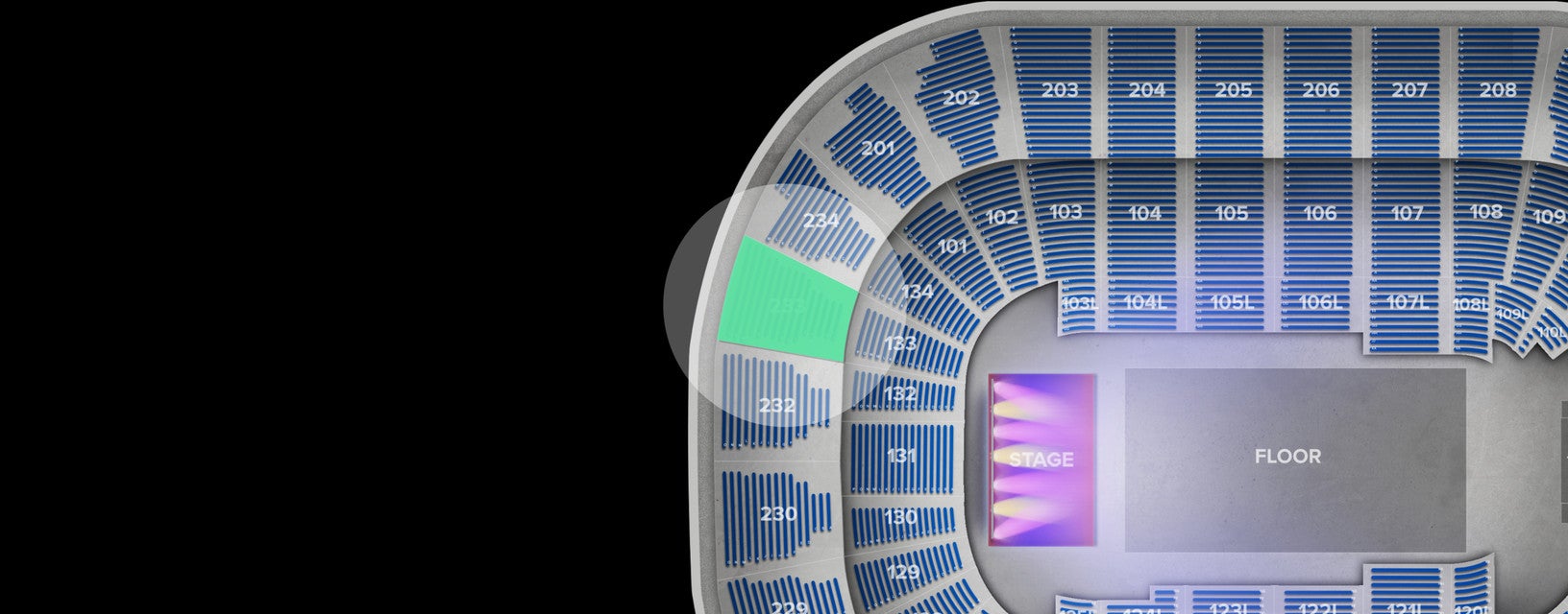 Seat view from Upper