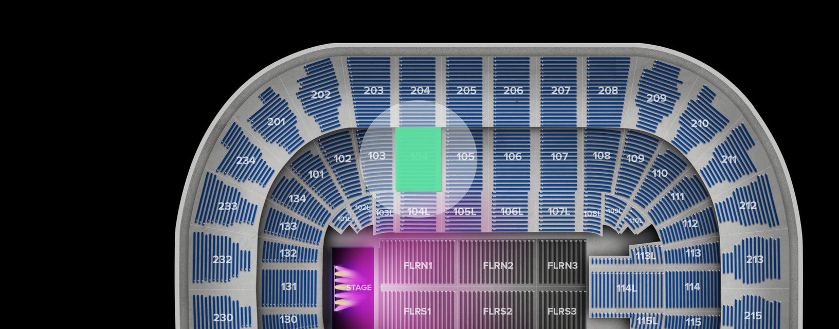 Seat view from Lower