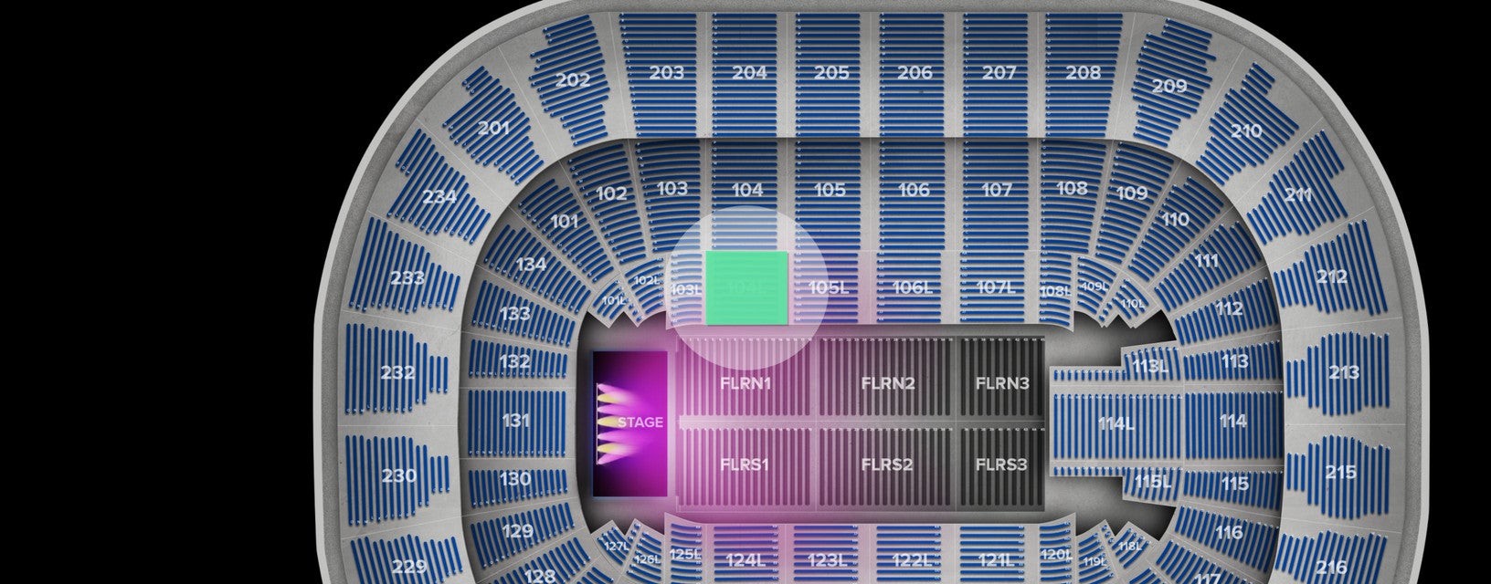 Seat view from Lower Event