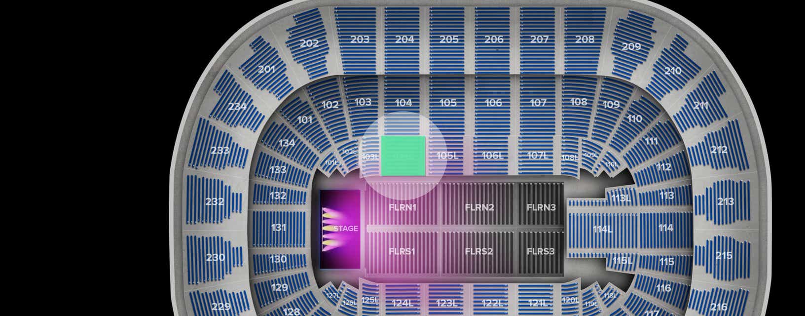 Seat view from Lower Event