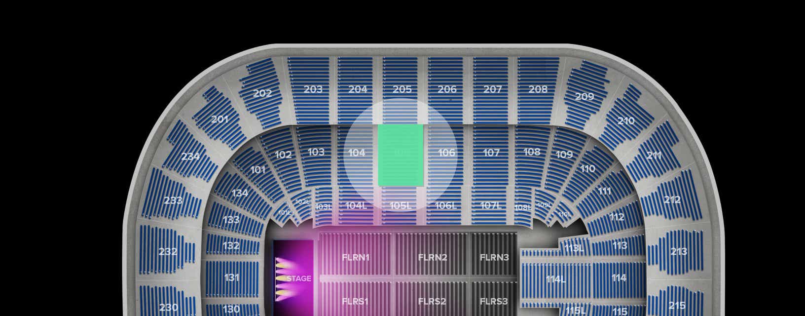 Seat view from Lower