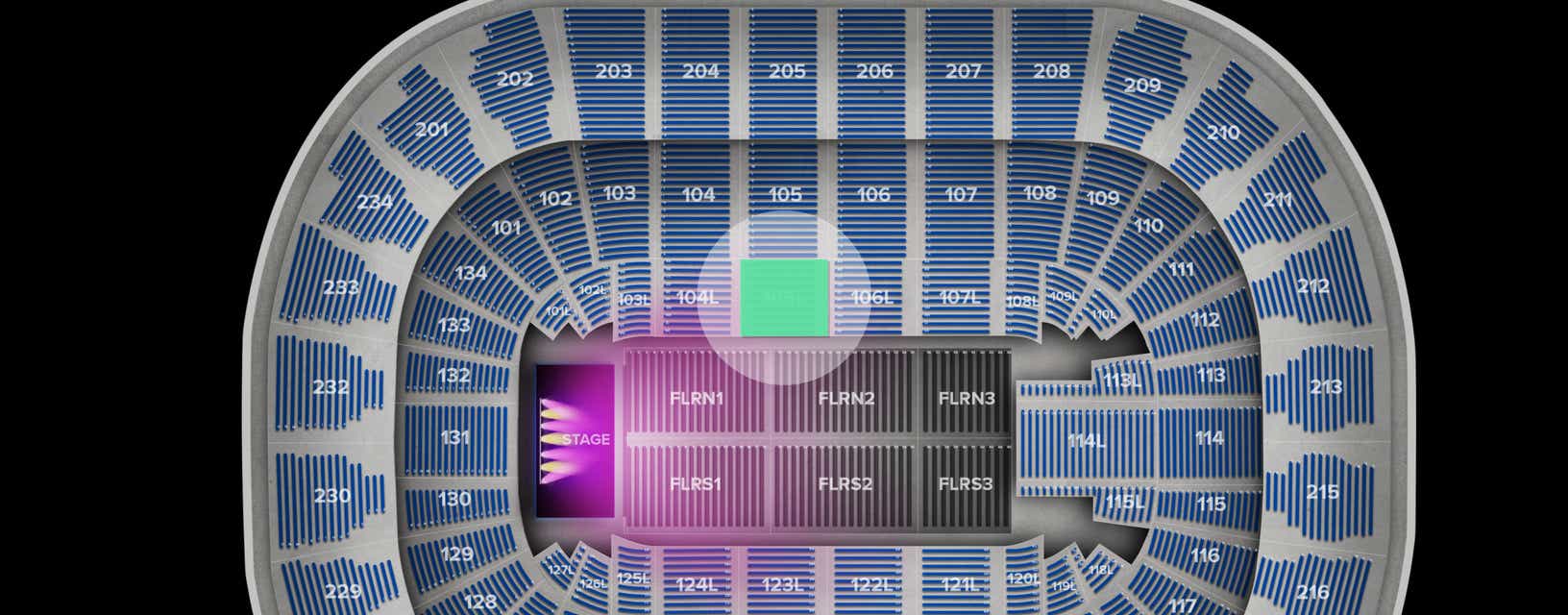 Seat view from Lower Event
