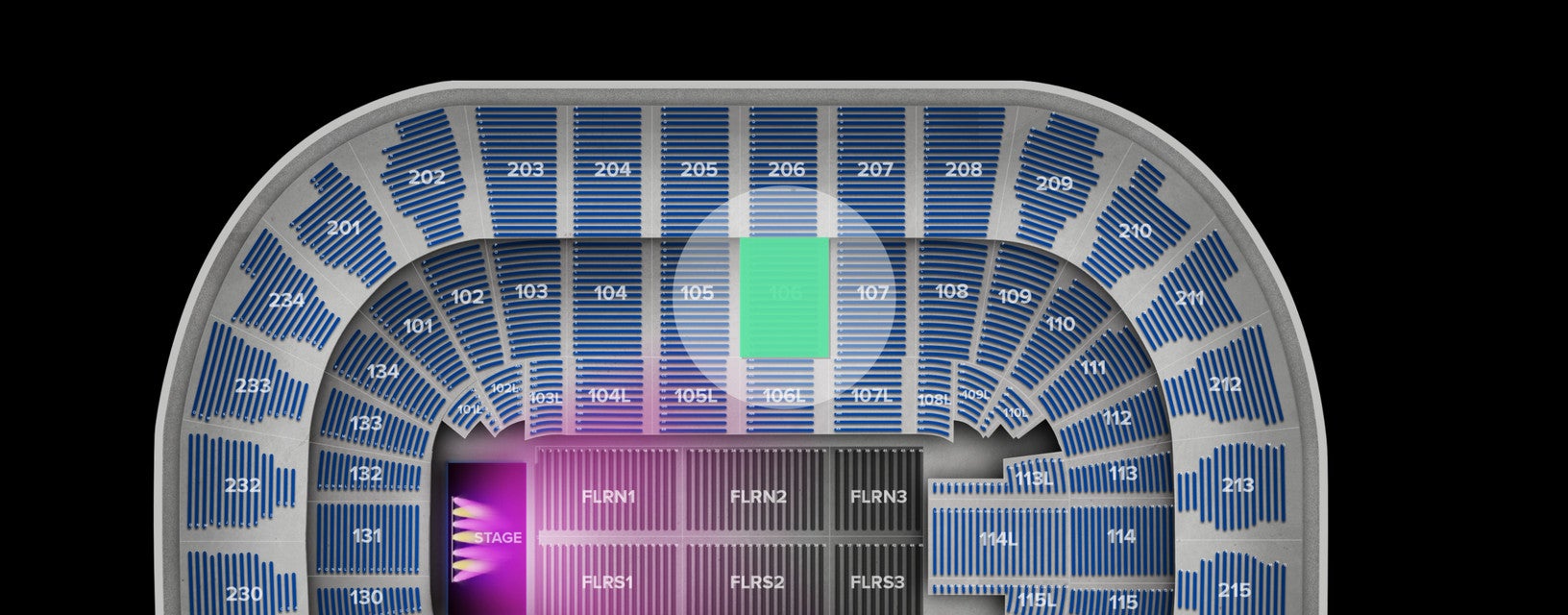 Seat view from Lower