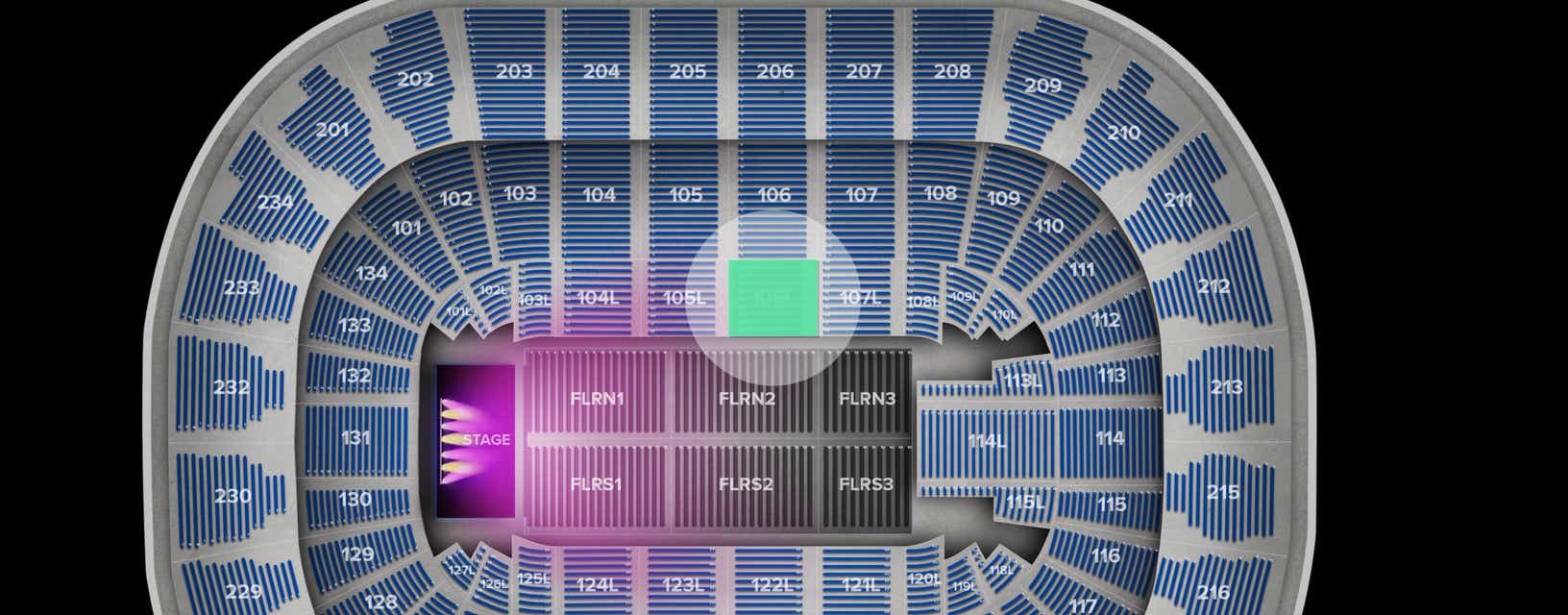 Seat view from Lower Event
