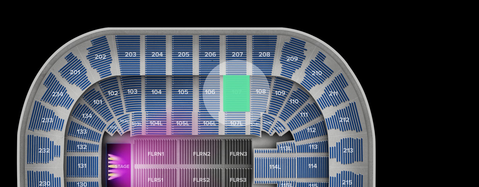 Seat view from Lower