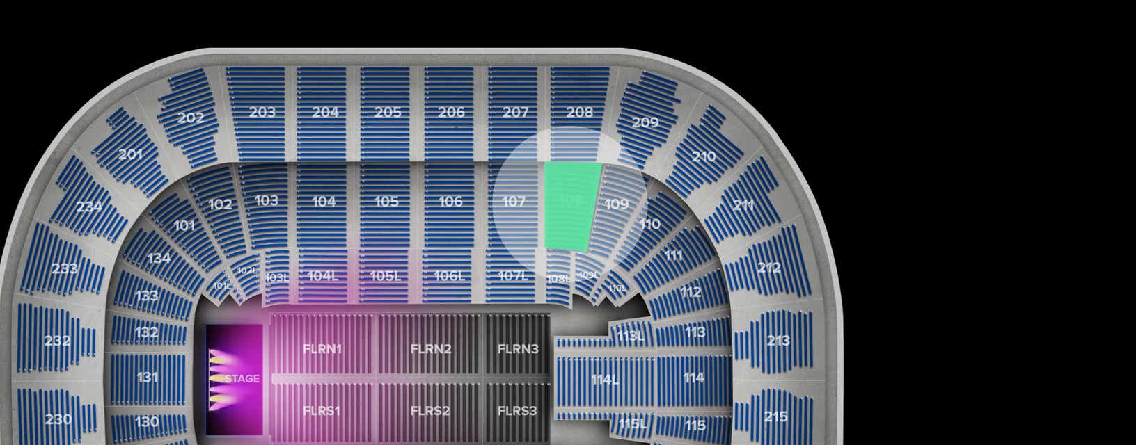 Seat view from Lower
