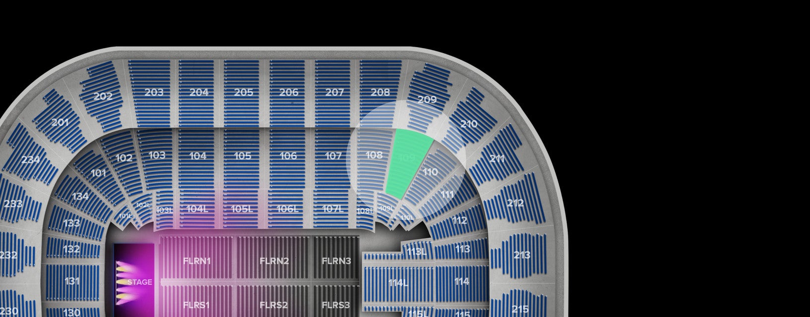 Seat view from Lower
