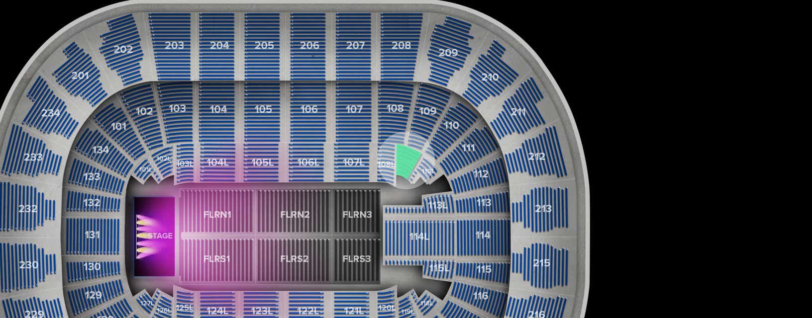Seat view from Lower Event