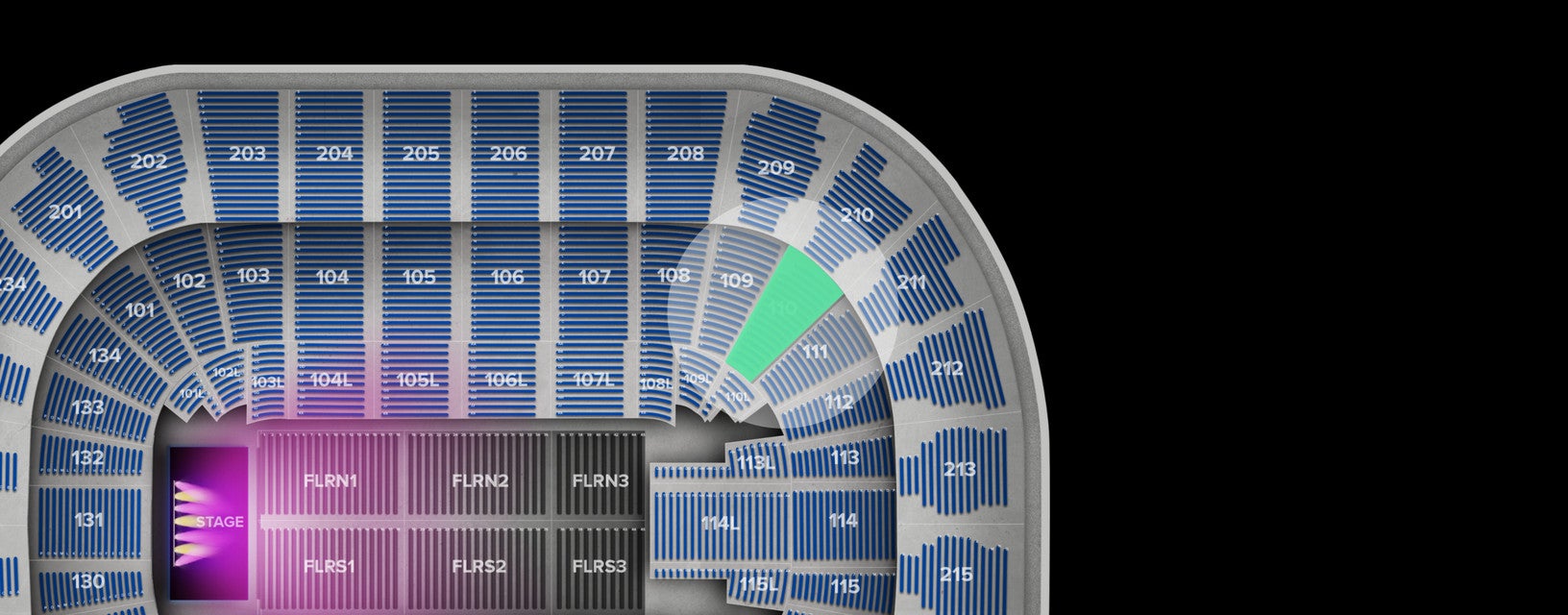 Seat view from Lower