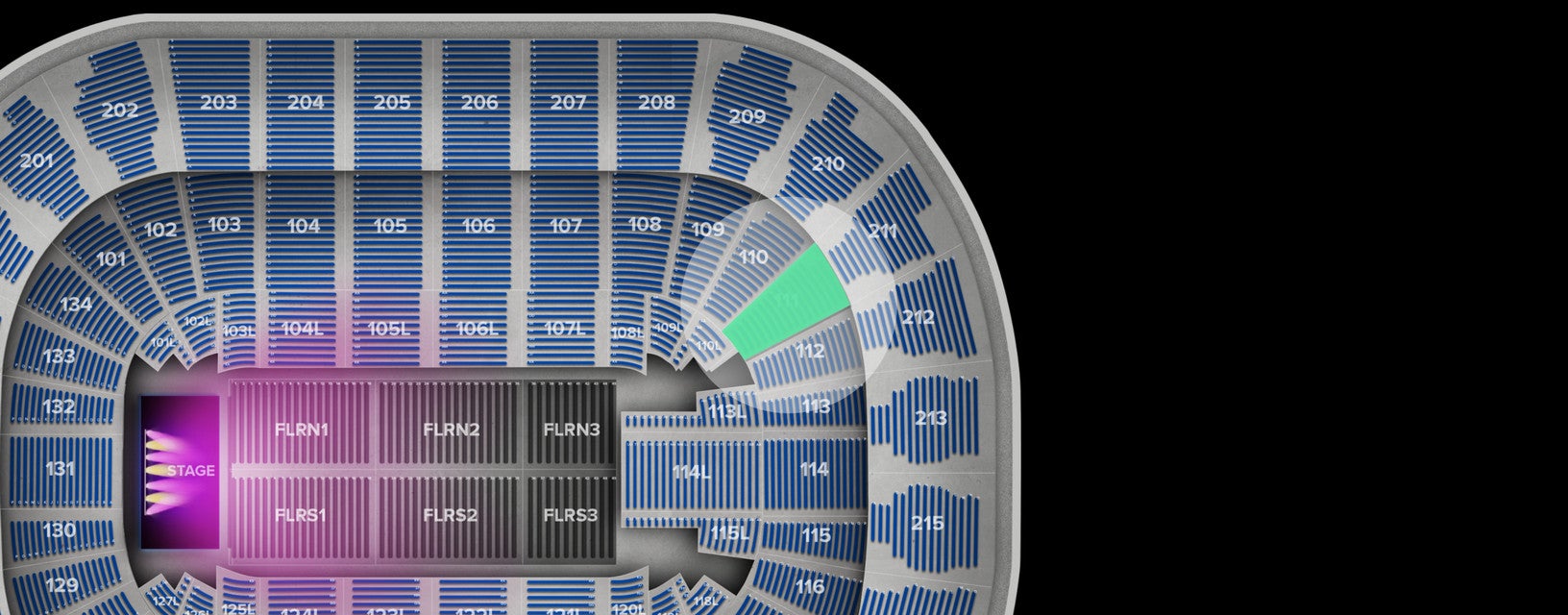 Seat view from Lower