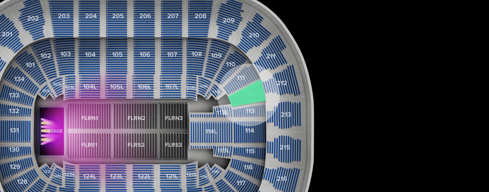 Seat view from Lower