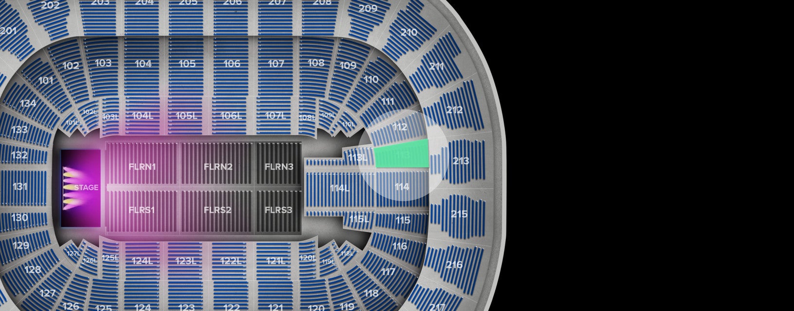 Seat view from Lower