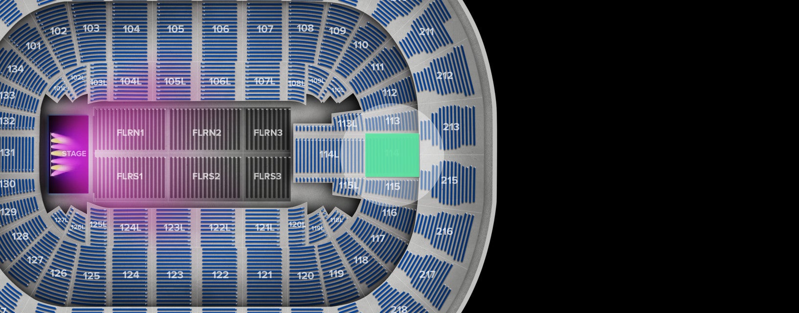 Seat view from Lower