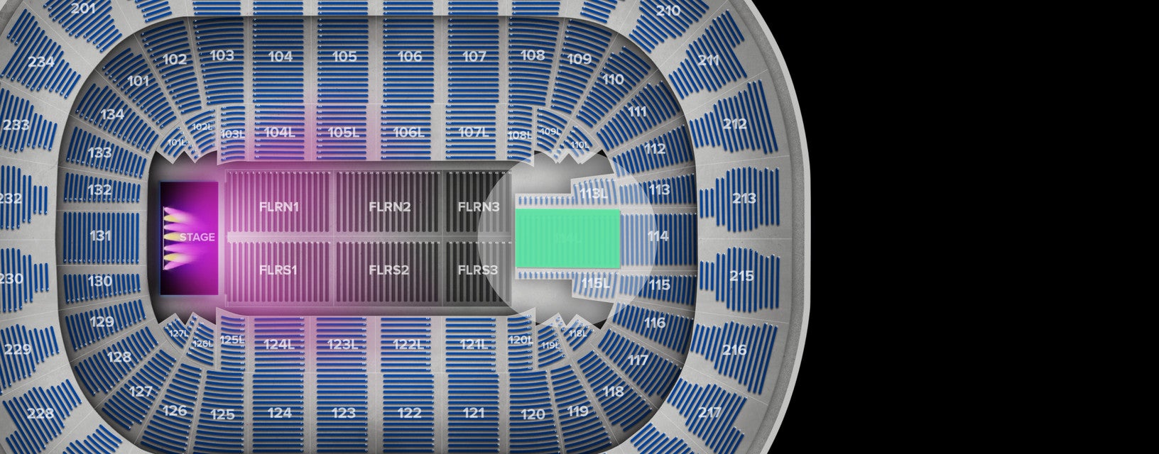 Seat view from Lower Event