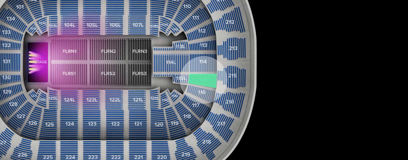 Seat view from Lower