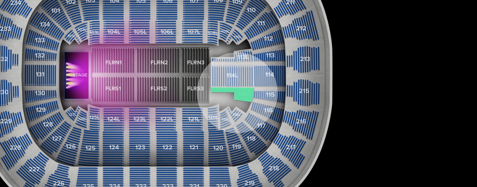 Seat view from Lower Event