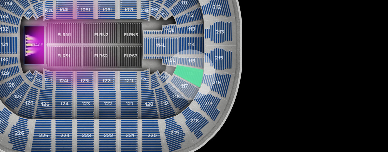 Seat view from Lower