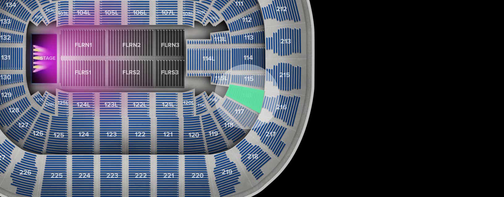 Seat view from Lower