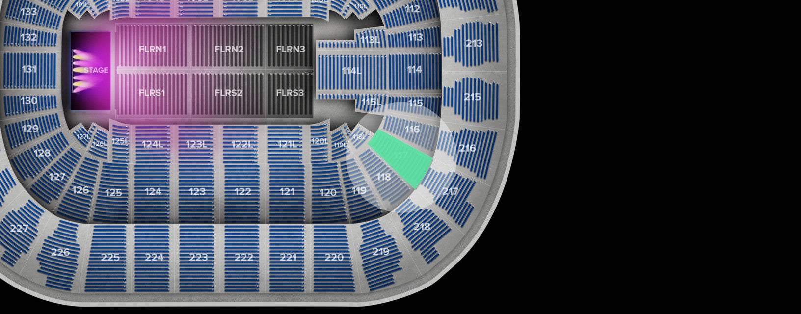 Seat view from Lower