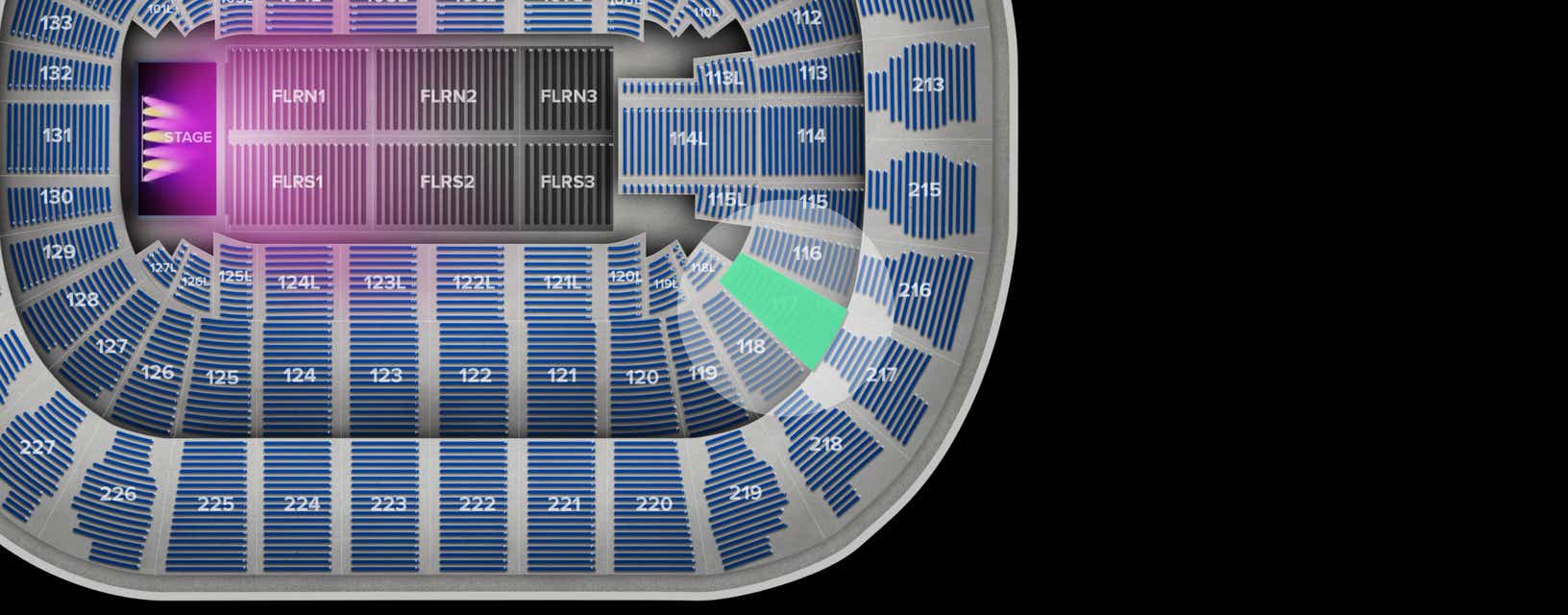 Seat view from Lower