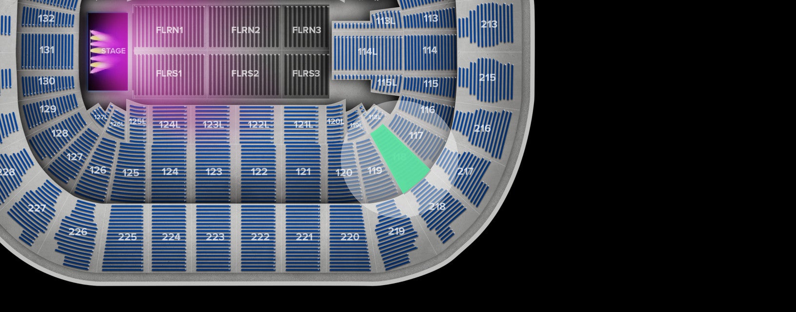 Seat view from Lower