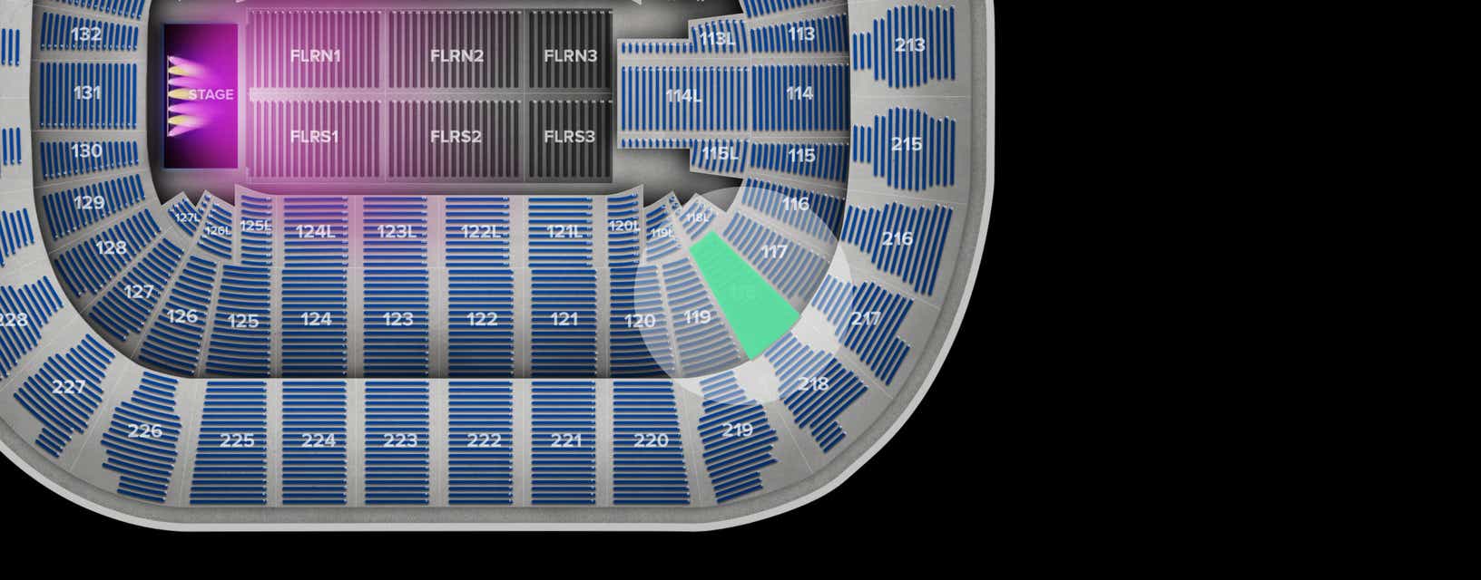 Seat view from Lower