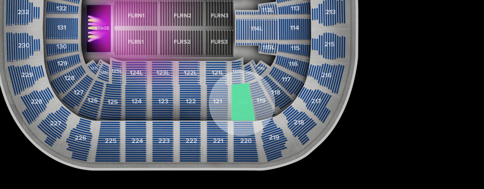 Seat view from Lower