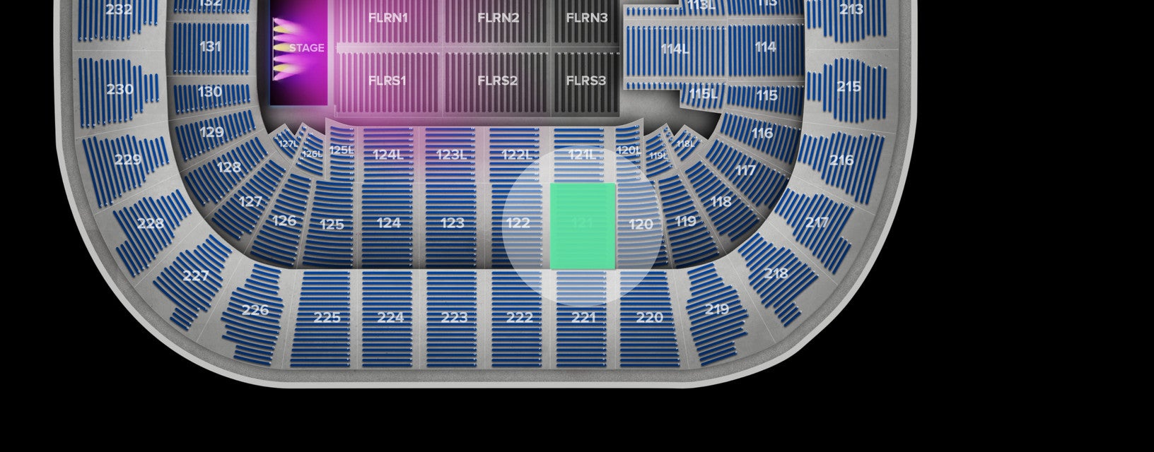 Seat view from Lower