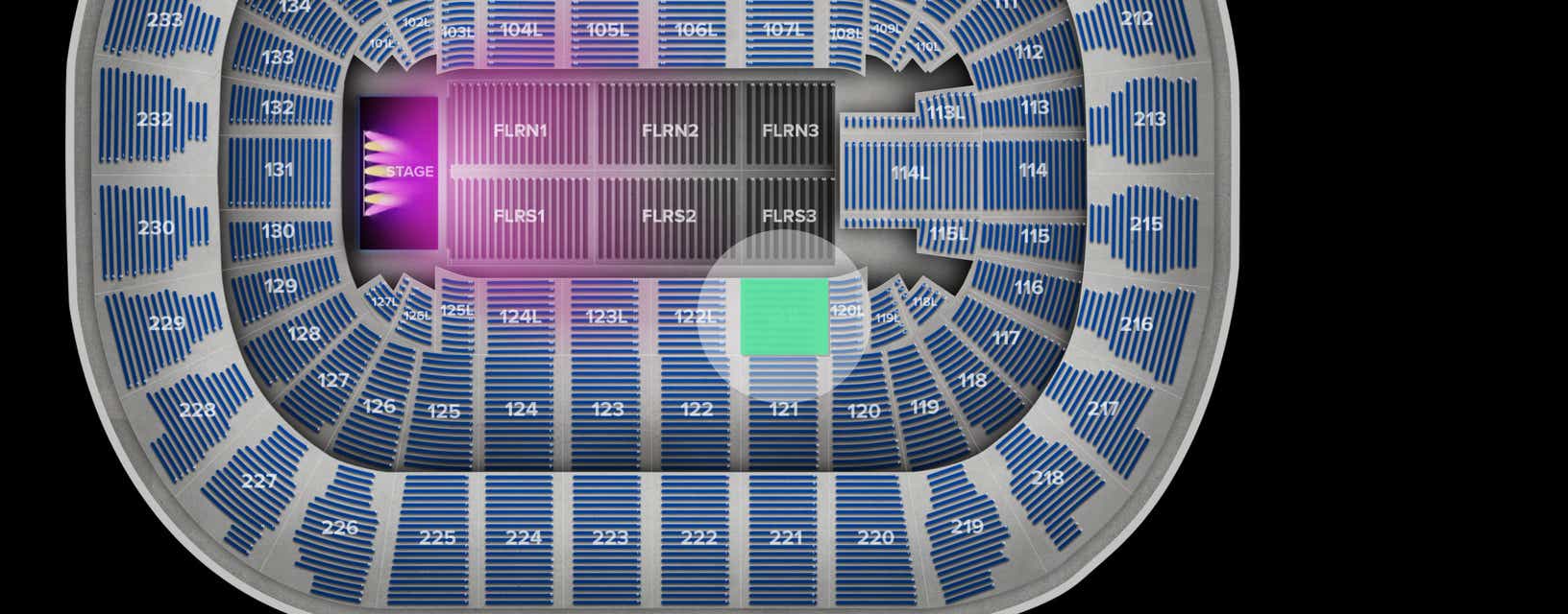 Seat view from Lower Event