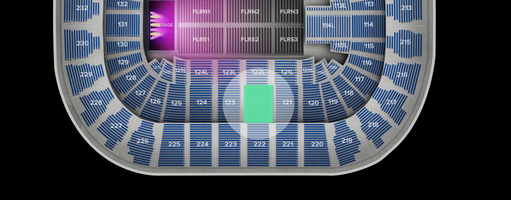 Seat view from Lower
