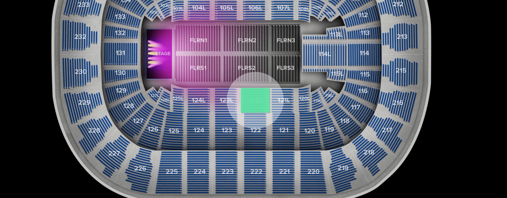 Seat view from Lower Event
