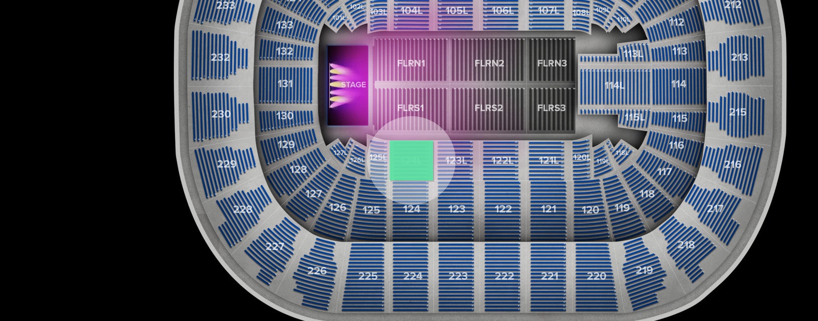 Seat view from Lower Event