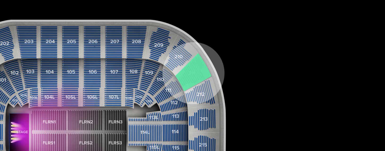Seat view from Upper