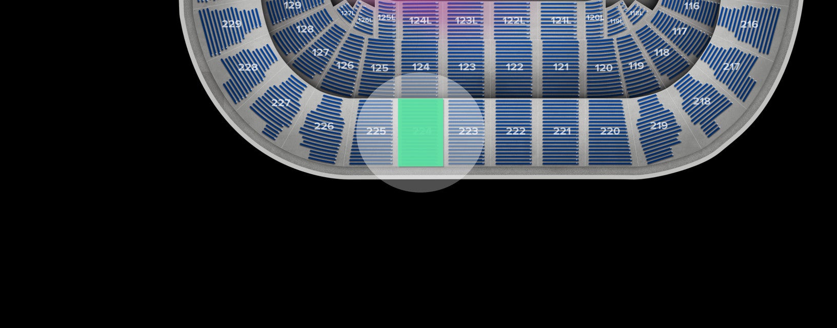 Seat view from Upper