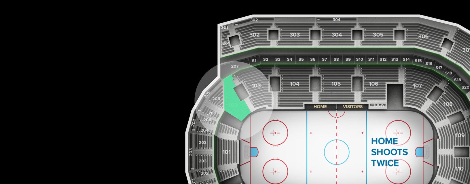 Seat view from Lower Goal