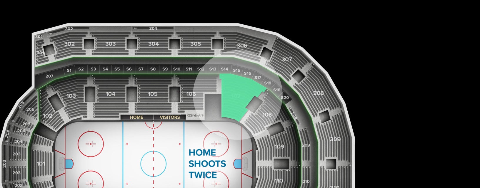 Seat view from Lower Center