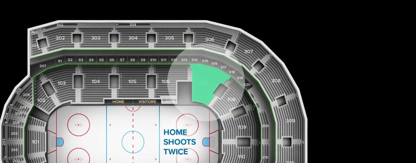 Seat view from Lower Center