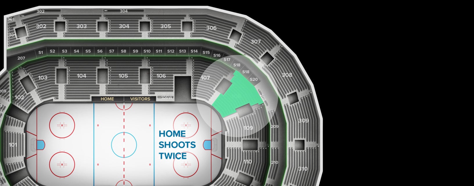 Seat view from Lower Goal