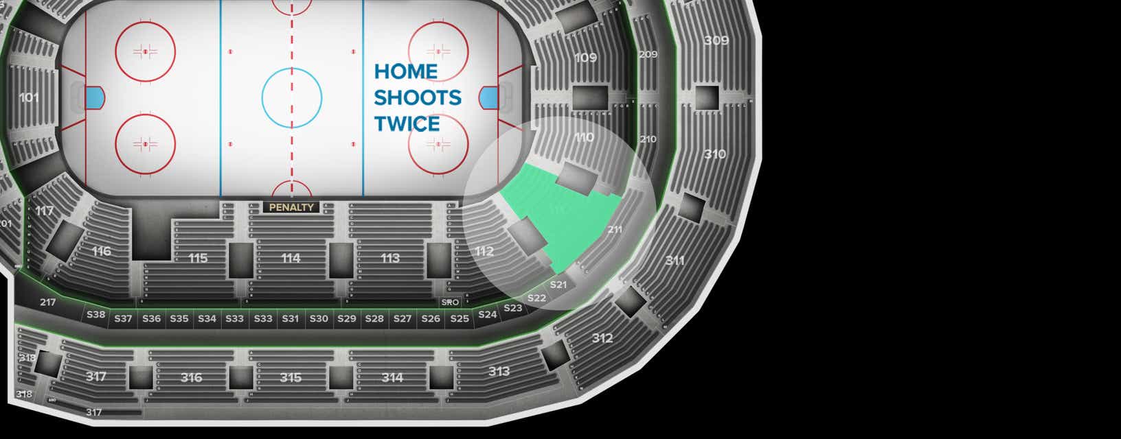 Seat view from Lower Goal