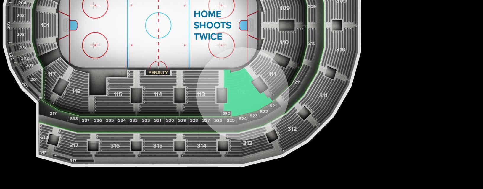 Seat view from Lower Center