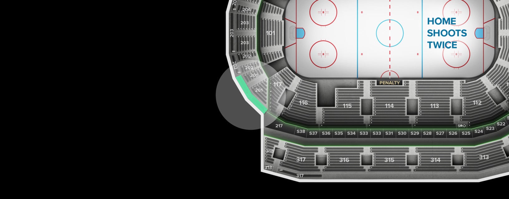 Seat view from Middle