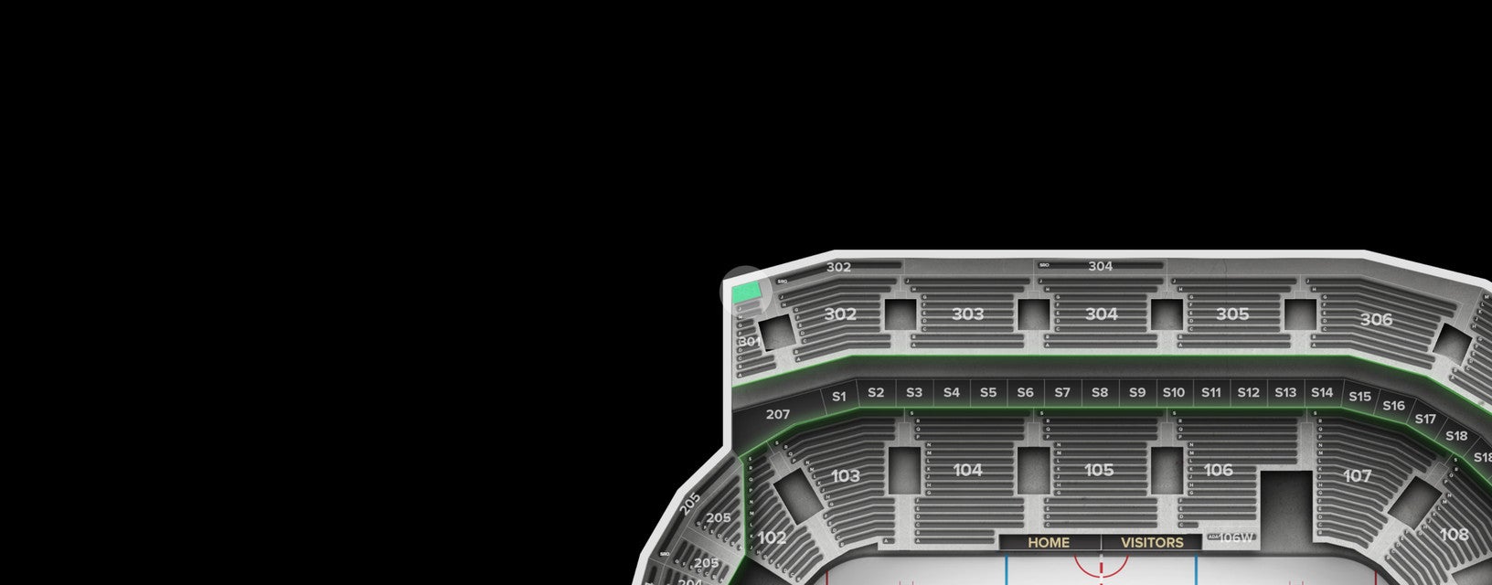 Seat view from Upper Goal