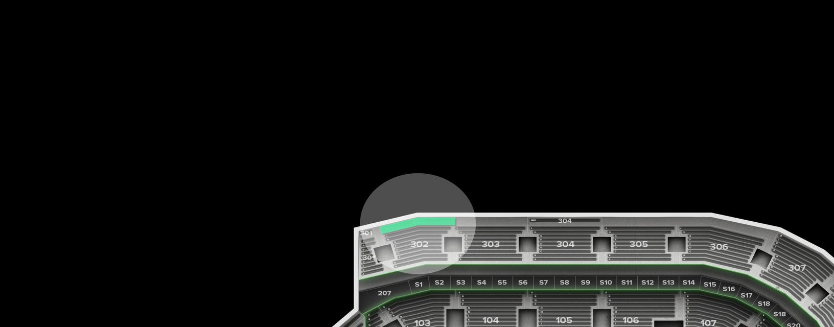 Seat view from Upper Center