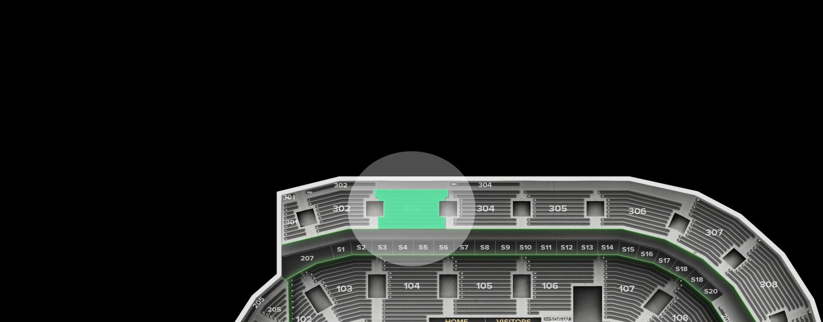 Seat view from Upper Center