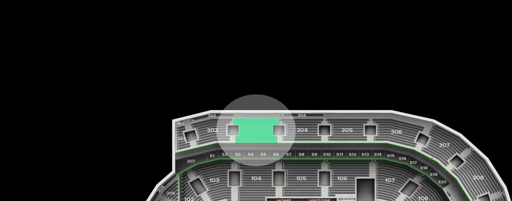 Seat view from Upper Center